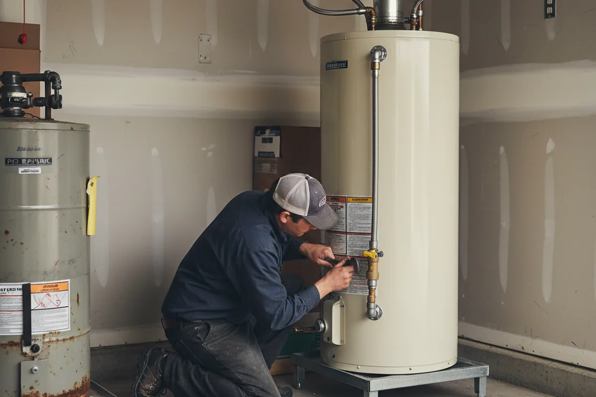 Water heater and shutoff valve replacement in Sulphur Springs