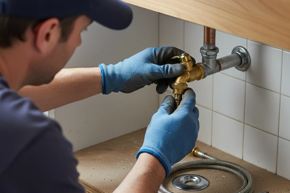 Shutoff valve and fitting work during Faucet and Fixture Repair in Sulphur Springs